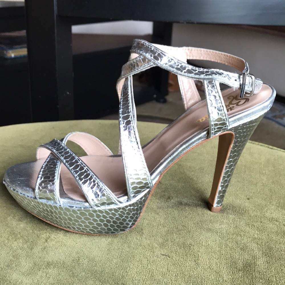 F.lli Bruglia silver platform heels, 7 - Picture 3 of 8